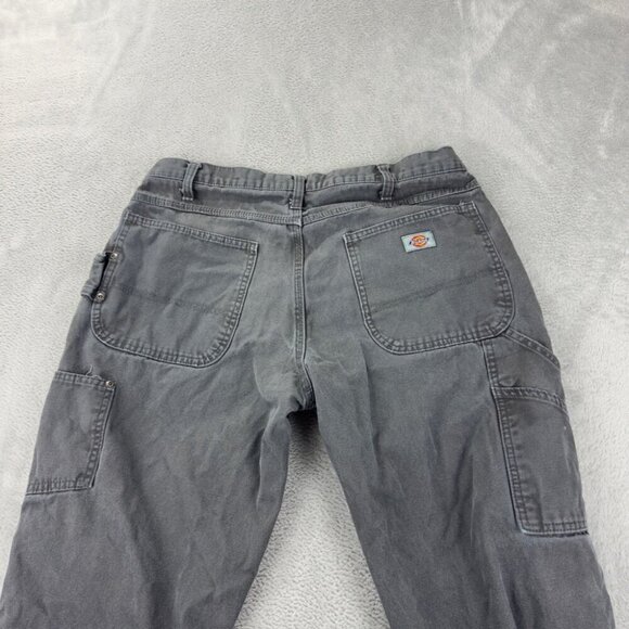 Dickies Grey Cargo Carpenter Pants Straight Leg Men’s Size 36 x 30 US - Picture 2 of 12